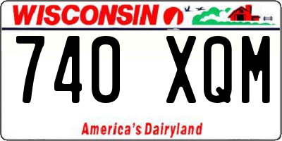WI license plate 740XQM