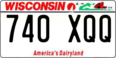 WI license plate 740XQQ