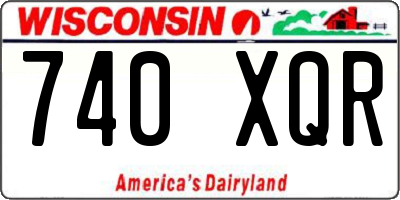 WI license plate 740XQR