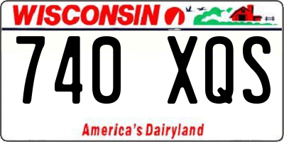 WI license plate 740XQS
