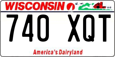 WI license plate 740XQT