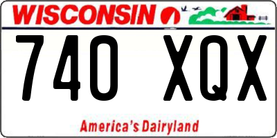 WI license plate 740XQX