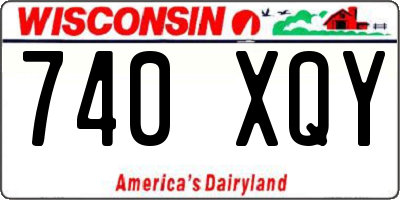 WI license plate 740XQY