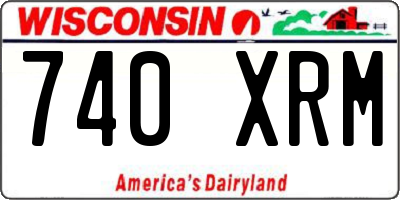 WI license plate 740XRM