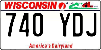 WI license plate 740YDJ