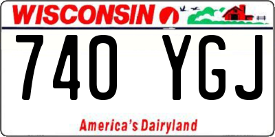 WI license plate 740YGJ