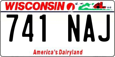 WI license plate 741NAJ