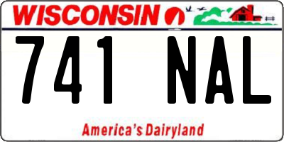 WI license plate 741NAL