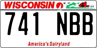 WI license plate 741NBB