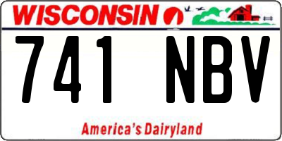 WI license plate 741NBV