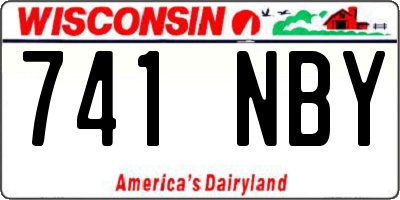 WI license plate 741NBY