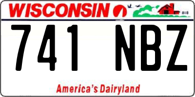 WI license plate 741NBZ
