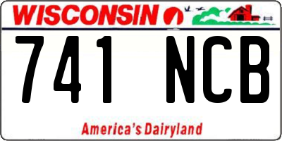 WI license plate 741NCB