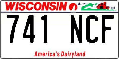 WI license plate 741NCF
