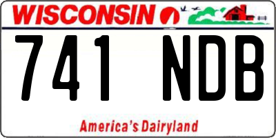 WI license plate 741NDB