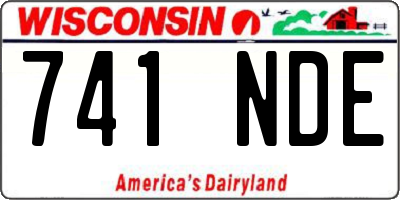 WI license plate 741NDE