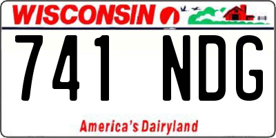 WI license plate 741NDG