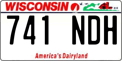 WI license plate 741NDH