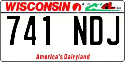 WI license plate 741NDJ