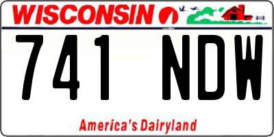 WI license plate 741NDW