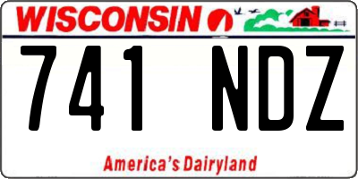 WI license plate 741NDZ