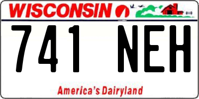WI license plate 741NEH
