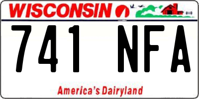 WI license plate 741NFA