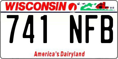 WI license plate 741NFB