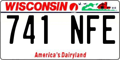 WI license plate 741NFE