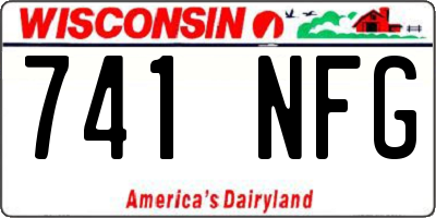WI license plate 741NFG