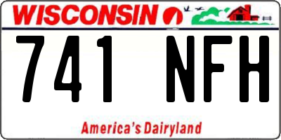 WI license plate 741NFH