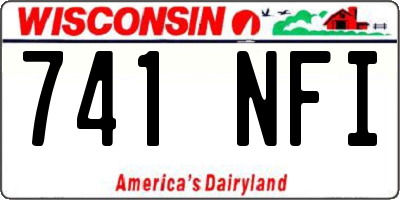 WI license plate 741NFI