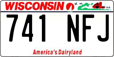 WI license plate 741NFJ