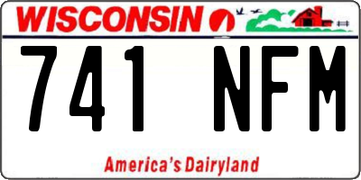 WI license plate 741NFM