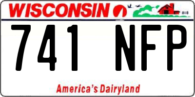 WI license plate 741NFP