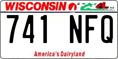 WI license plate 741NFQ