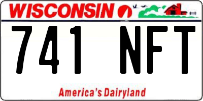 WI license plate 741NFT