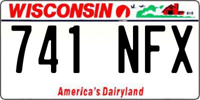 WI license plate 741NFX