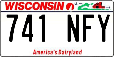 WI license plate 741NFY
