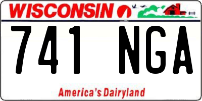 WI license plate 741NGA