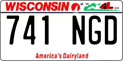 WI license plate 741NGD