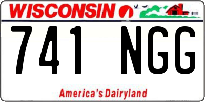 WI license plate 741NGG