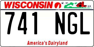 WI license plate 741NGL