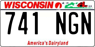WI license plate 741NGN