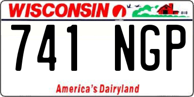 WI license plate 741NGP
