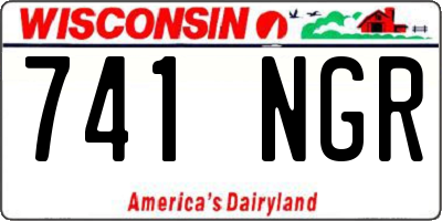 WI license plate 741NGR