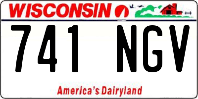 WI license plate 741NGV