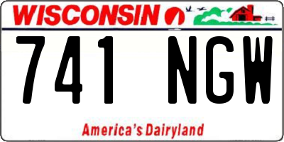WI license plate 741NGW