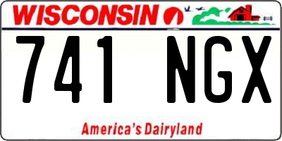 WI license plate 741NGX