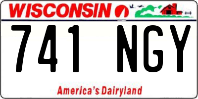 WI license plate 741NGY